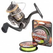 Abu Garcia Cardinal SX haspelrulle med FireLine-flätlina