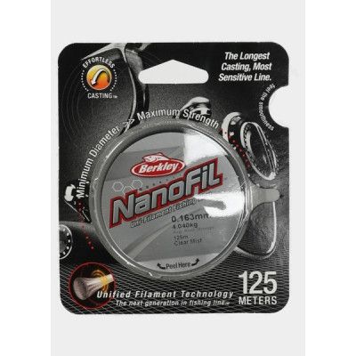 Nanofil 0,163 125m Clear Mist, No Color, No Size,  Flätlinor