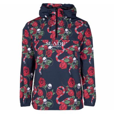 Belfast Anorak, Black Rose Aop, 2xl,  Slade