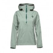 Black Diamond Stormline Stretch Anorak Women Foam Green