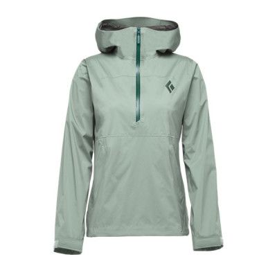 Black Diamond Stormline Stretch Anorak Women Foam Green