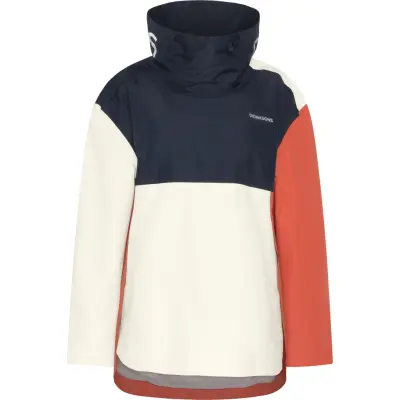 Didriksons Women's Thyra Jacket Brique Red/Dark Blue/White