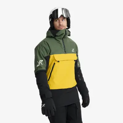 AccXel Insulated 2L Ski Anorak Herr Garden Topiary/Mango Mint, Storlek:XL