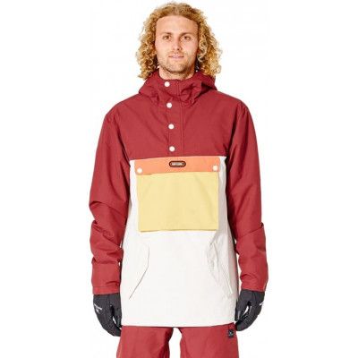 Rip Curl Men's Primative Anorak Jacket Maroon