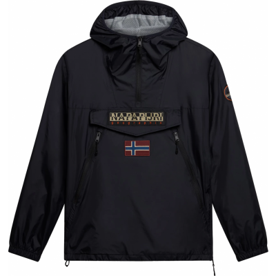 Napapijri Unisex Rainforest Ripstop Anorak Jacket Black
