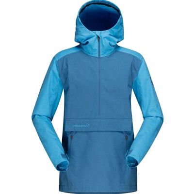 Norröna Svalbard Cotton Anorak W's Heritage Blue/Coronet Blue