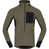 Norrøna Senja Warm1 Hood M's Olive Night - L