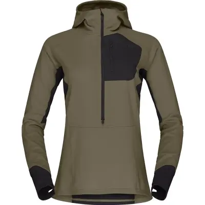 Norrøna Senja Warm1 Hood W´s Olive Night - S