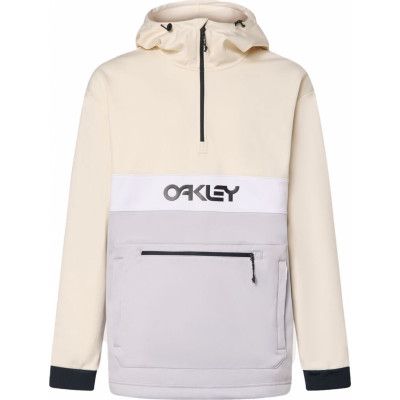 Oakley Men's Tnp Nose Grab Softshell Hoodie Lunar Rock/arctic White