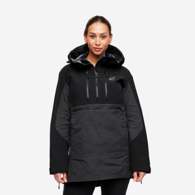 Outdoor Anorak - Dam - Jetblack, Storlek:L - Skaljacka&Vindjacka