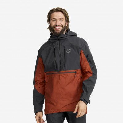Outdoor Anorak Herr Rusty Orange, Storlek:3XL