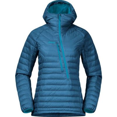Bergans Women's Cecilie Down Light Anorak Deep Sea Blue/Clear Ice Blue