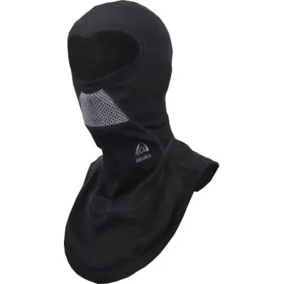 Aclima DoubleWool Balaclava Unisex Jet Black/Tornado