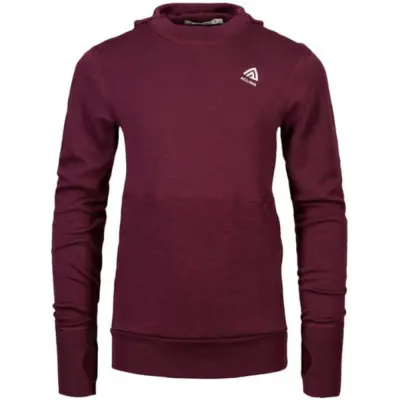 Aclima Warmwool Hoodsweater Junior Fig/Beige Melange