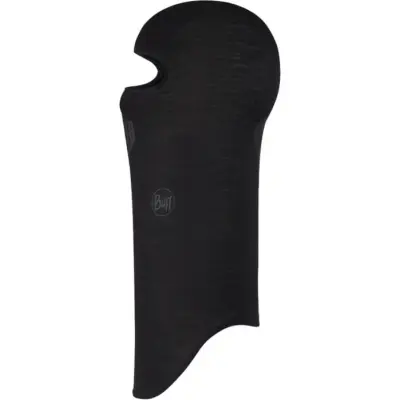 Buff Lightweight Merino Wool Balaclava Solid Black