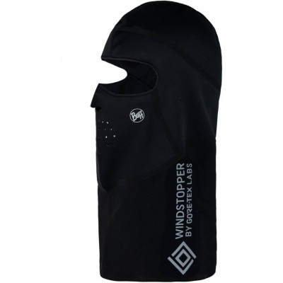 Buff Windproof Balaclava Black Solid