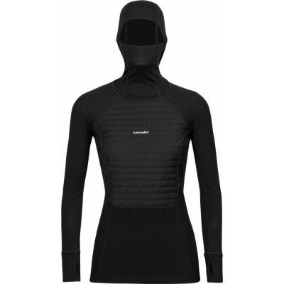 Icebreaker Women's Zoneknit Insulated Long Sleeve Hoodie Black