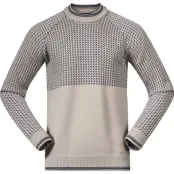 Bergans Alvdal Wool Jumper Men Sandstone/Navy Blue