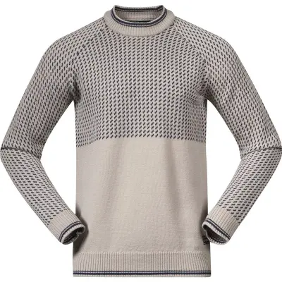 Bergans Alvdal Wool Jumper Men Sandstone/Navy Blue - L