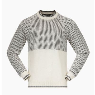 Bergans Alvdal Wool Jumper Men Vanilla White/Solid Dark Grey