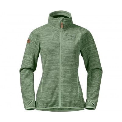 Bergans Hareid NoHood Fleece Jacket Women Jade Green
