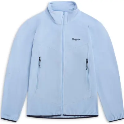 Bergans Juniors' Fleece Midlayer Jacket Cool Blue