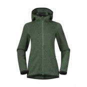 Bergans Kamphaug Knitted Hoodie Women Dark Jade Green