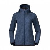 Bergans Kamphaug Knitted Hoodie Women Orion Blue