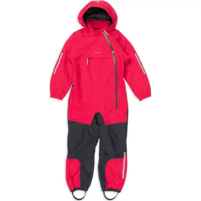 Bergans Kids' Lilletind Coverall Alpine Rose/dark Shadow Grey