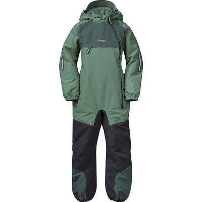 Bergans Kid's Lilletind Insulated Coverall Dark Jade Green/Duke Green/Dark Shadow Grey