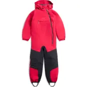Bergans Kid's Lilletind Insulated Shell Coverall Alpine Rose/dark Shadow Grey