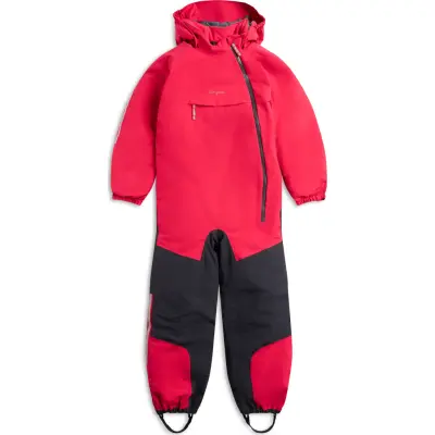 Bergans Kids' Lilletind Insulated Shell Coverall Alpine Rose/dark Shadow Grey