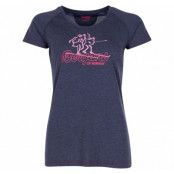 Bergans Lady Tee, Navy Mel/Palered/Palecoral, Xs,  T-Shirts