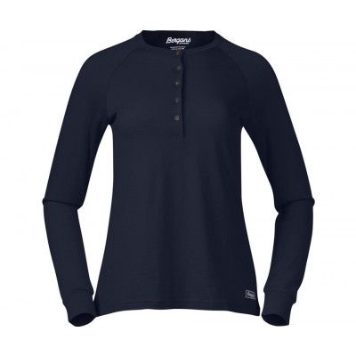 Bergans Lysebu Wool Henley Women Navy Blue
