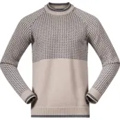 Bergans Men's Alvdal Wool Jumper Sandstone/navy Blue
