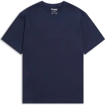 Bergans Men's Logo Merino Tee Navy Blue