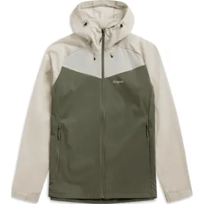 Bergans Men's Microlight Jacket Green Mud/bone White