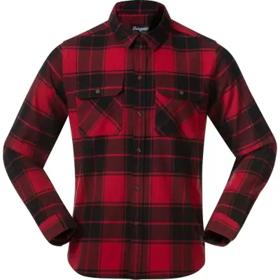 Bergans Men's Nordmarka Flannel Shirt Red/black Check