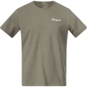 Bergans Men's Nordmarka Organic Cotton Print Tee Green Mud