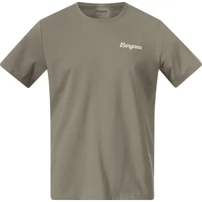 Bergans Men's Nordmarka Organic Cotton Print Tee Green Mud