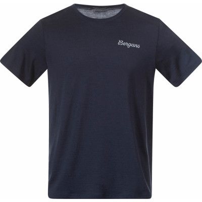 Bergans Men's Rabot Emblem Wool Tee Navy Blue