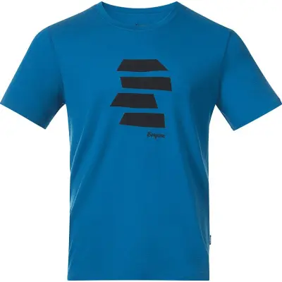 Bergans Men's Rabot Mount Wool Tee Dark Aqua Lagoon/dark Shadow Grey Pta