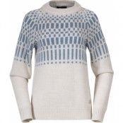 Bergans Nordmarka Merino Jumper Women Vanilla White/Husky Blue