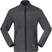 Bergans Nordmarka ReWool Pile Midlayer Jacket Me Solid Dark Grey/Dark Shadow Grey