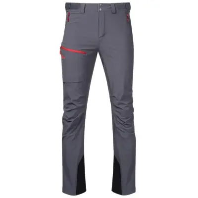 Bergans of Norway Bergans M's Breheimen Softshell Pants Solid Dark Grey / Red Sand
