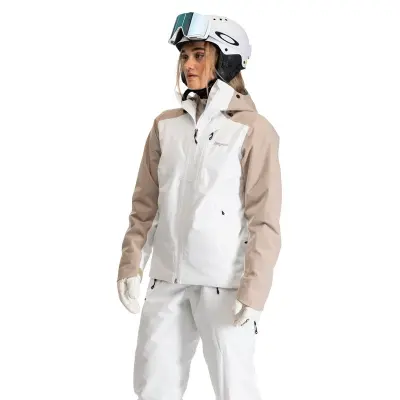 Bergans Oppdal 3L Shell Jacket Women Arctic White/Sandstone Arctic White/Sandstone XL