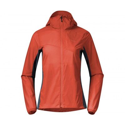 Bergans Rabot Light Windbreaker Jacket Women Brick/Orion Blue
