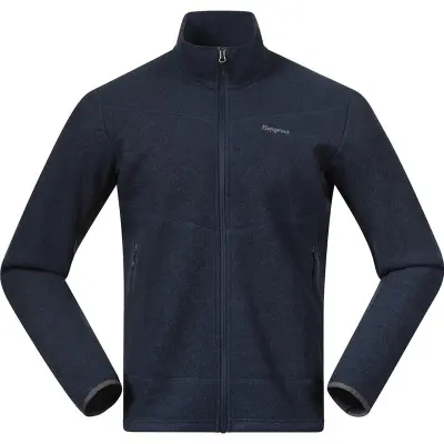 Bergans Rabot Merino Fleece Midlayer Jacket Men Navy Blue - L