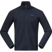 Bergans Rabot Merino Fleece Midlayer Jacket Men Navy Blue - M