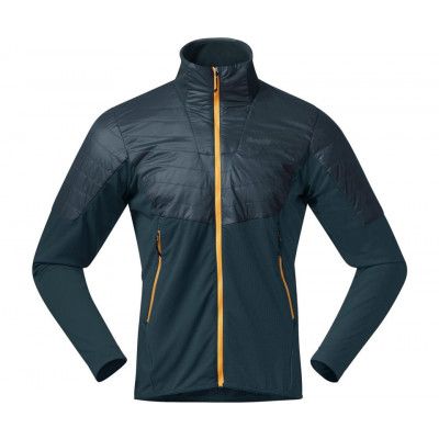 Bergans Senja Midlayer Jacket Men Orion Blue/Light Golden Yellow